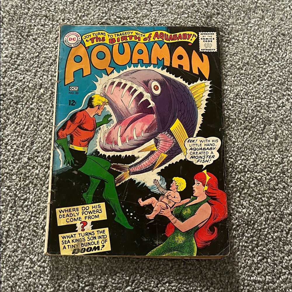 DC Aquaman Comic with Vibrant Colors